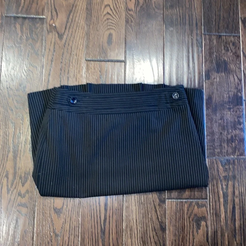 Rafaella black pinstripe skirt size 10